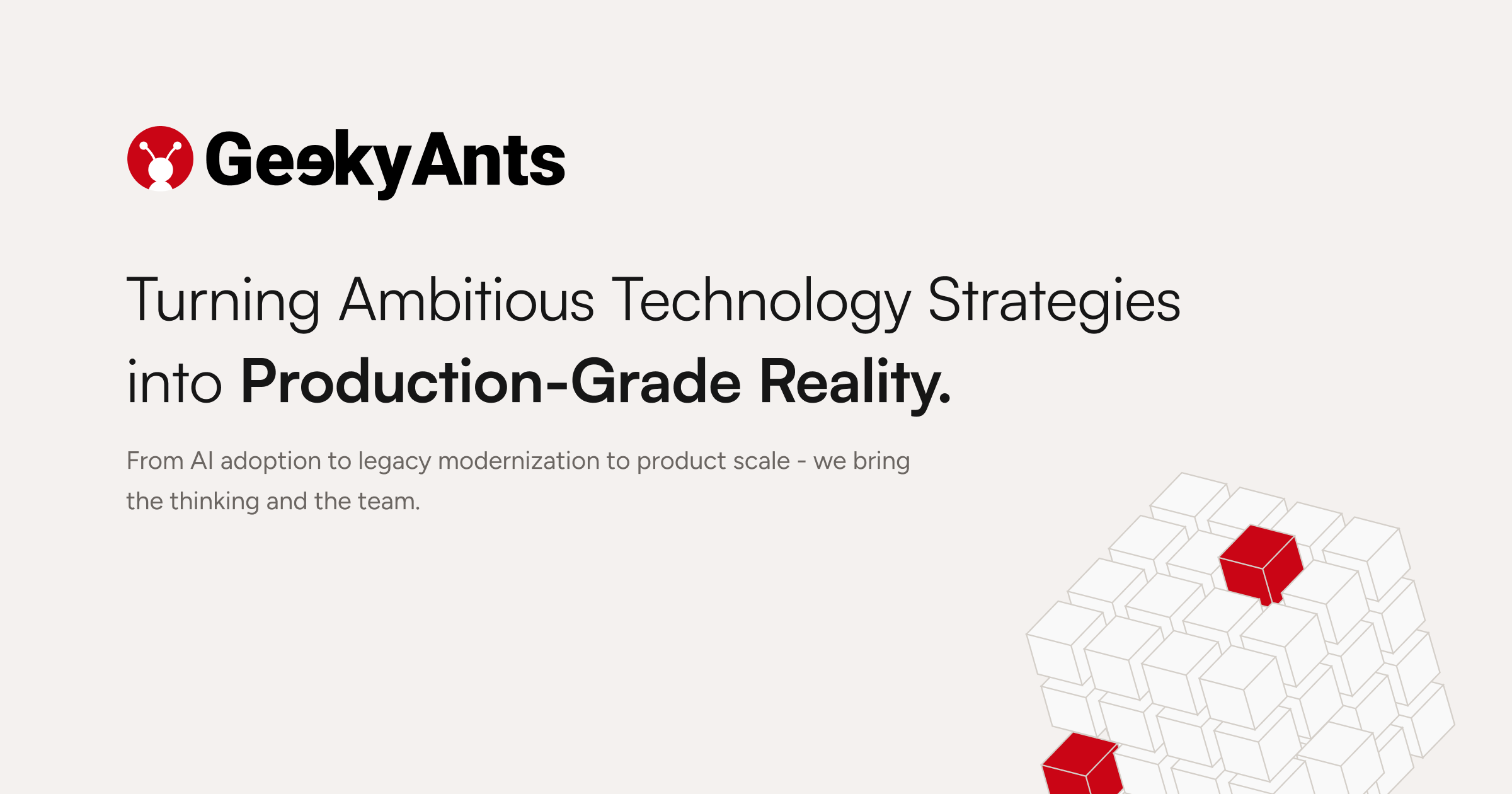 GeekyAnts Inc website preview