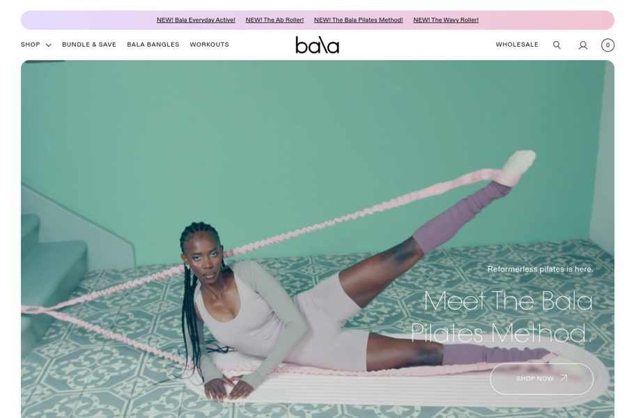 Bala website screenshot