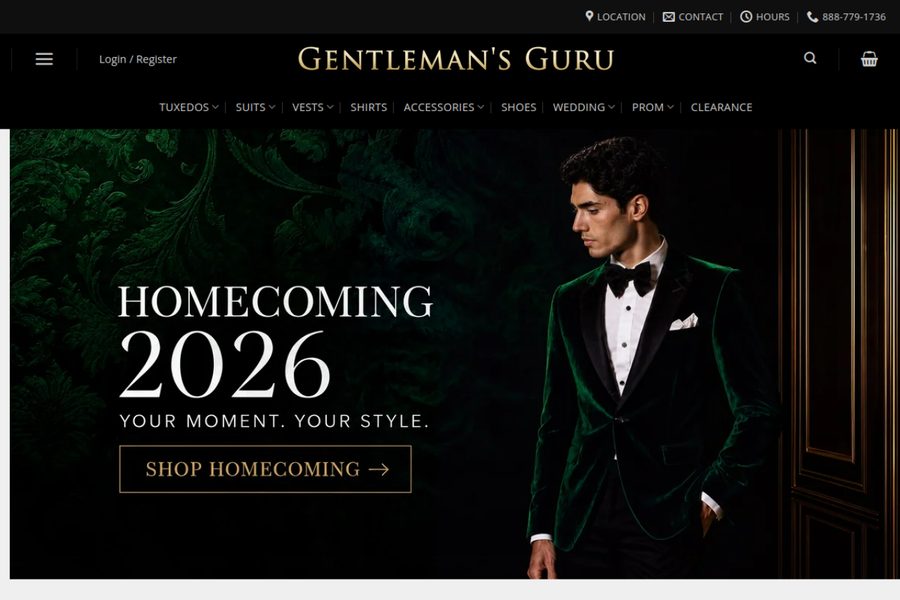 Gentleman's Guru website screenshot
