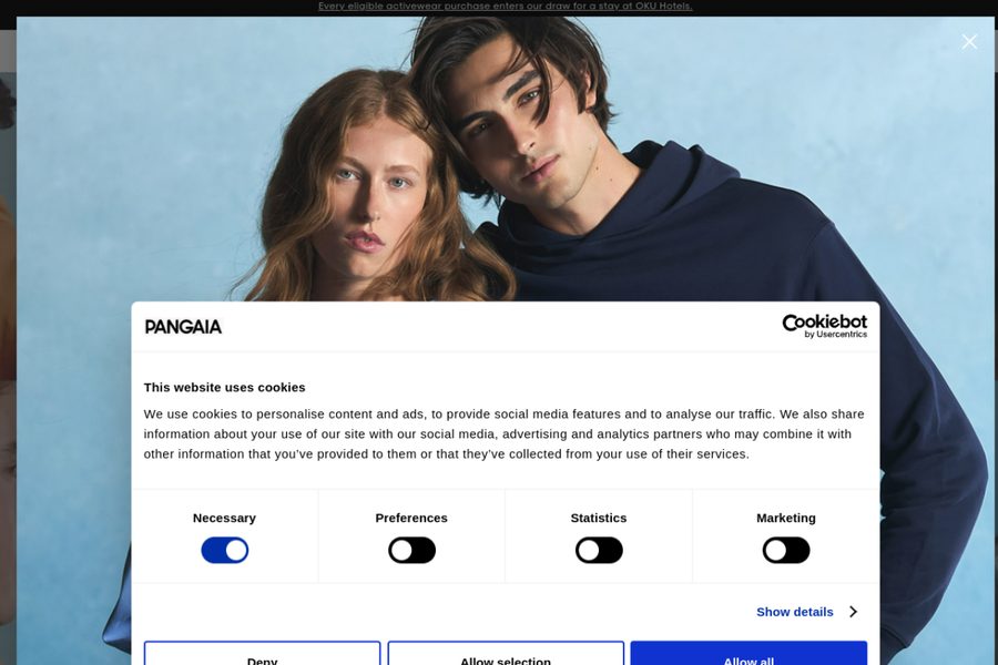 Pangaia website screenshot